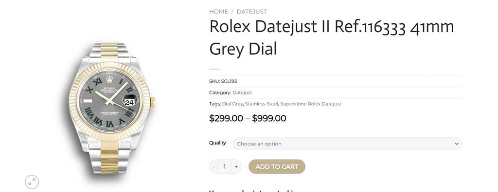 Rolex Datejust II Ref.116333 41mm Grey Dial